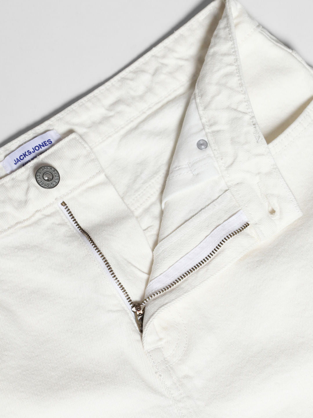 White High Rise Dario Loose Fit Jeans