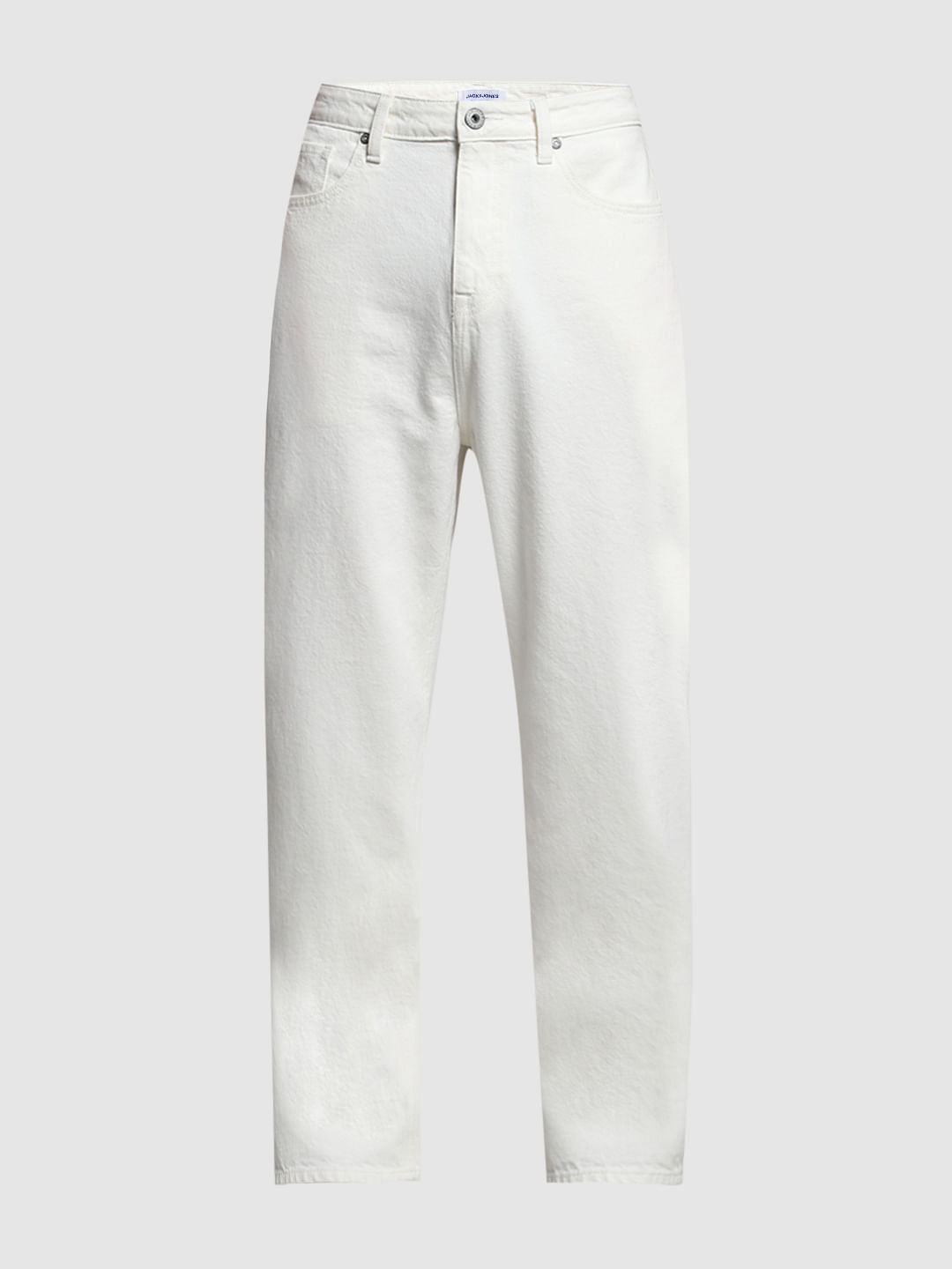 White High Rise Dario Loose Fit Jeans