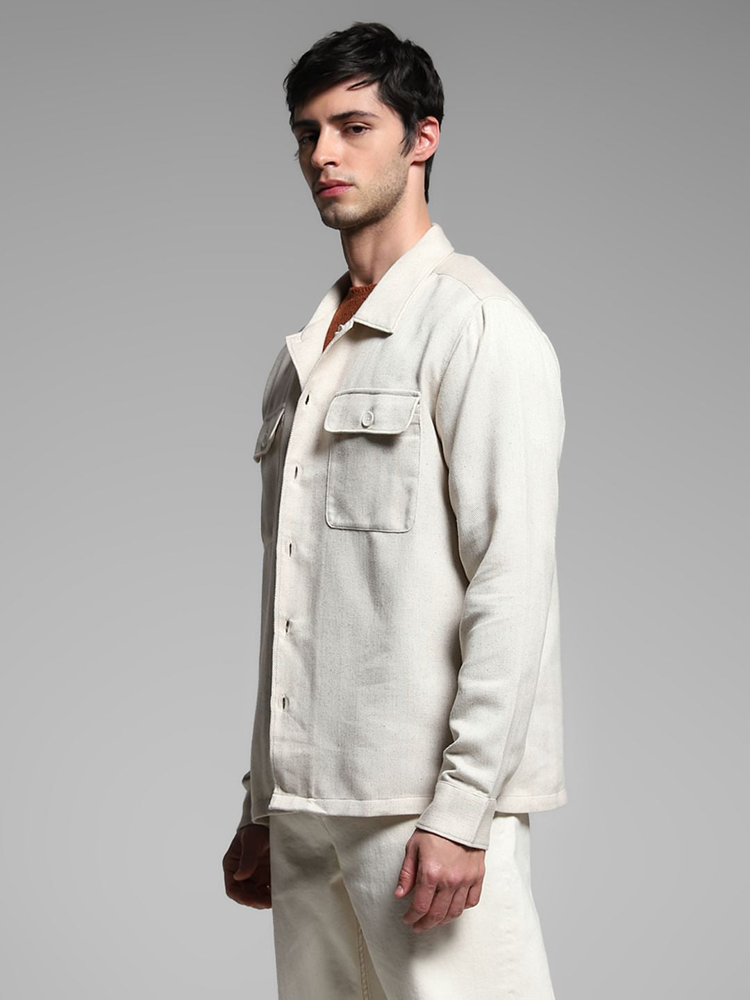 Light Brown Cotton Shirt