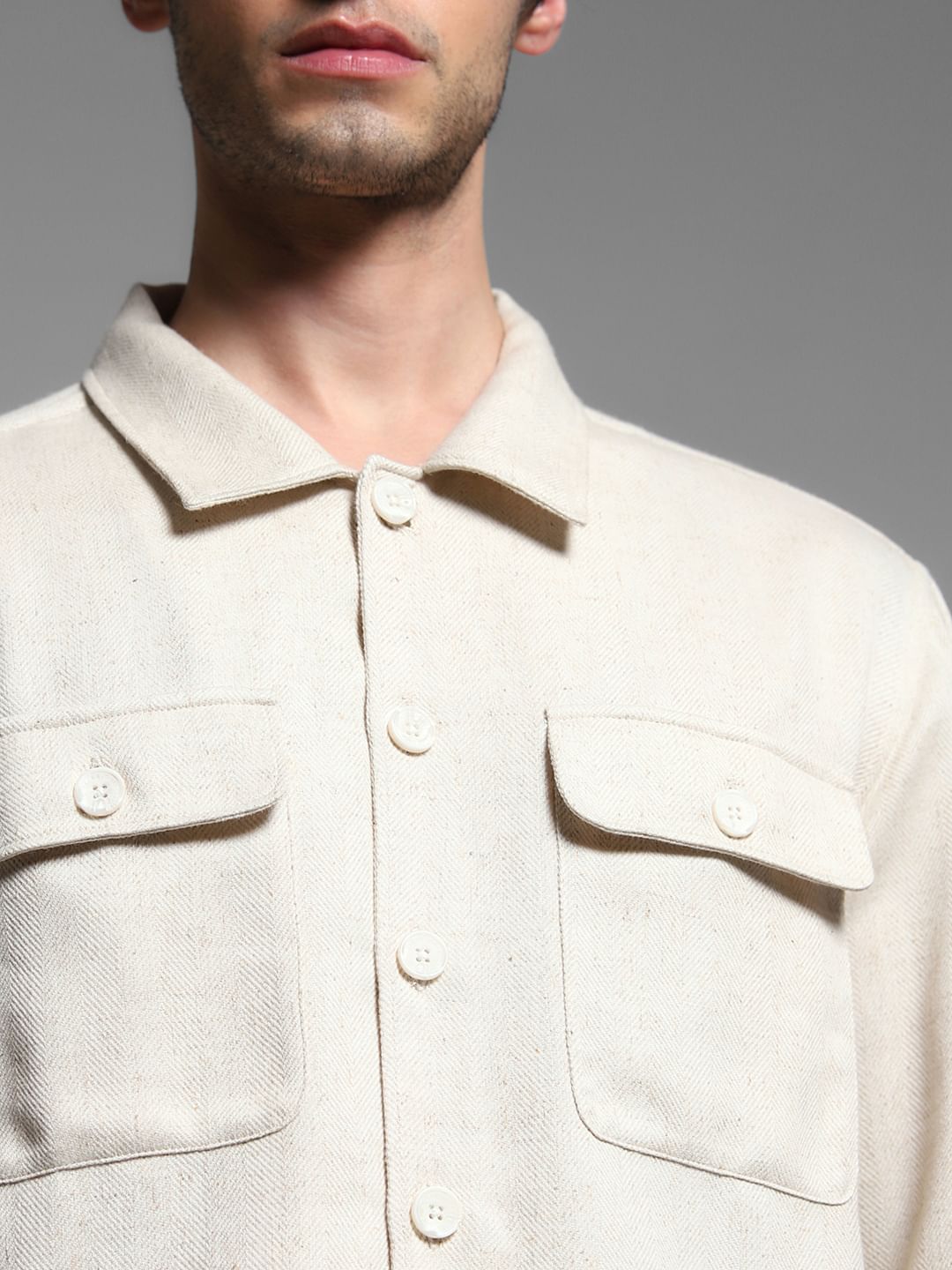 Light Brown Cotton Shirt