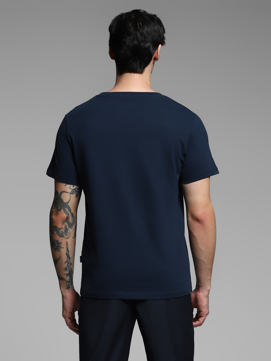 Navy Blue Ramen Print T-shirt