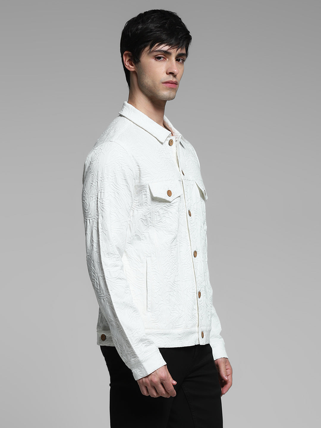 White Jacquard Jacket