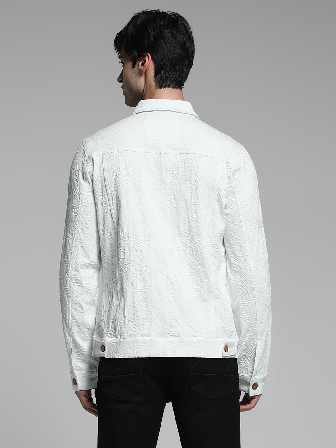 White Jacquard Jacket