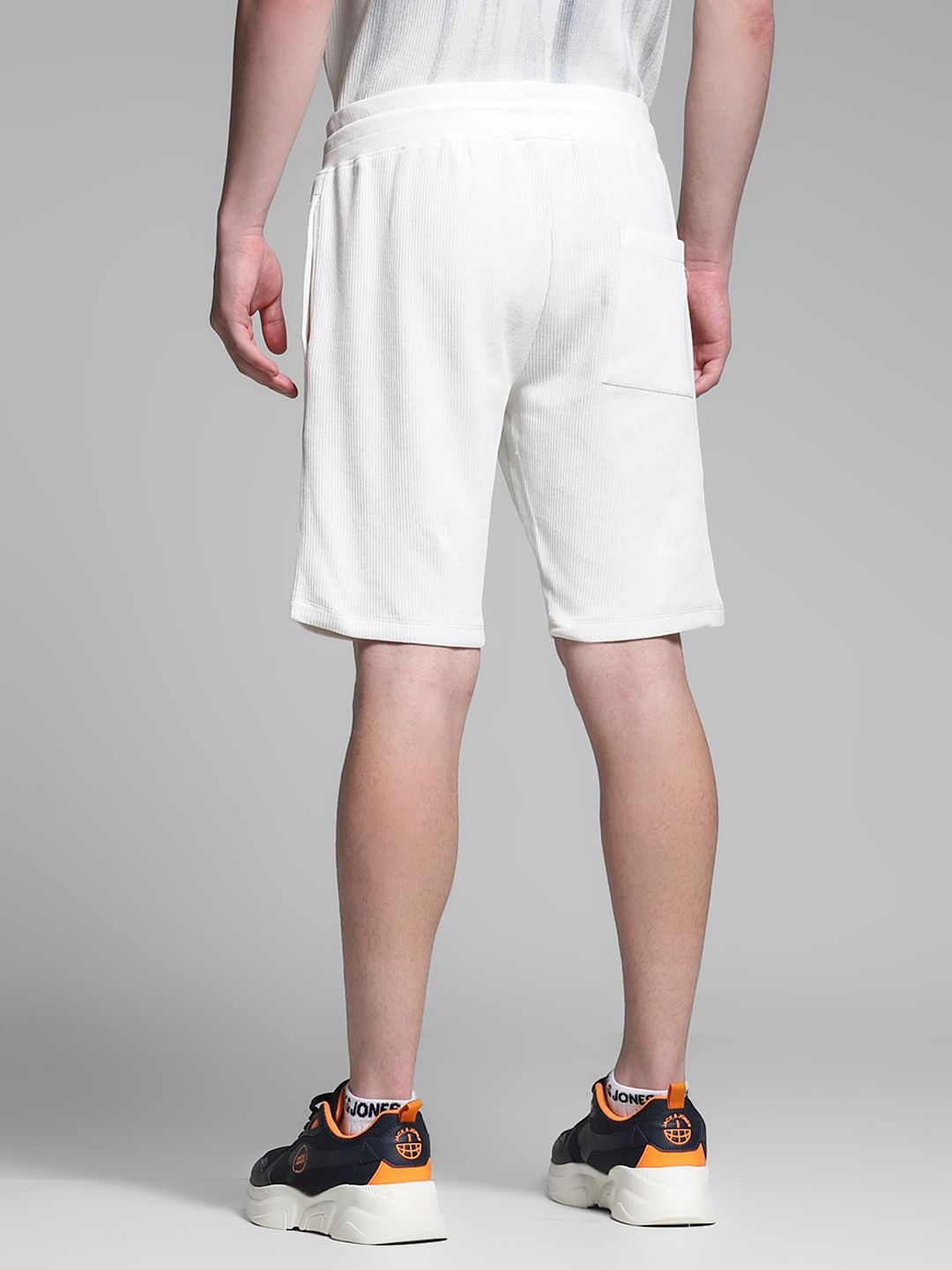 White Printed Co-ord Set Shorts