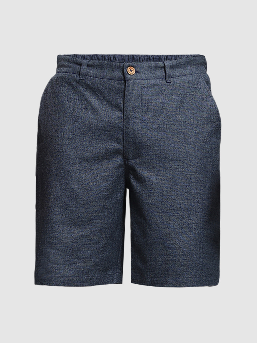 JACK&JONES Navy Blue Linen Blend Shorts