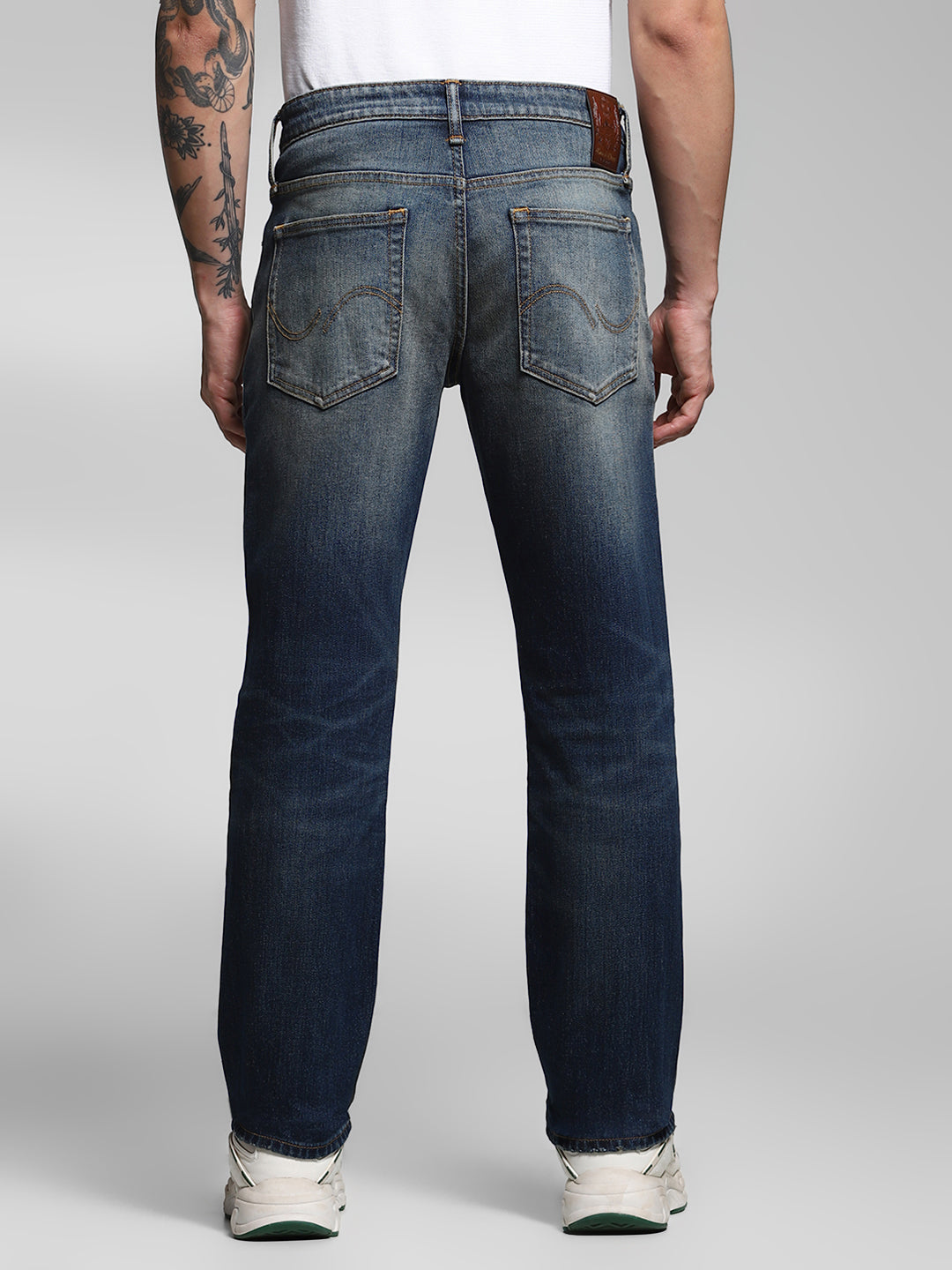 Mildly Distressed Clark Regular Fit Jeans