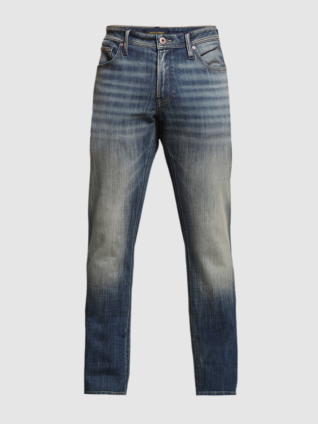 JACK&JONES Blue Washed Clark Regular Fit Jeans