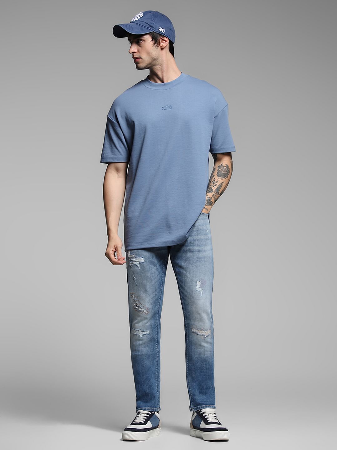 Light Blue Low Rise Glenn Distressed Jeans