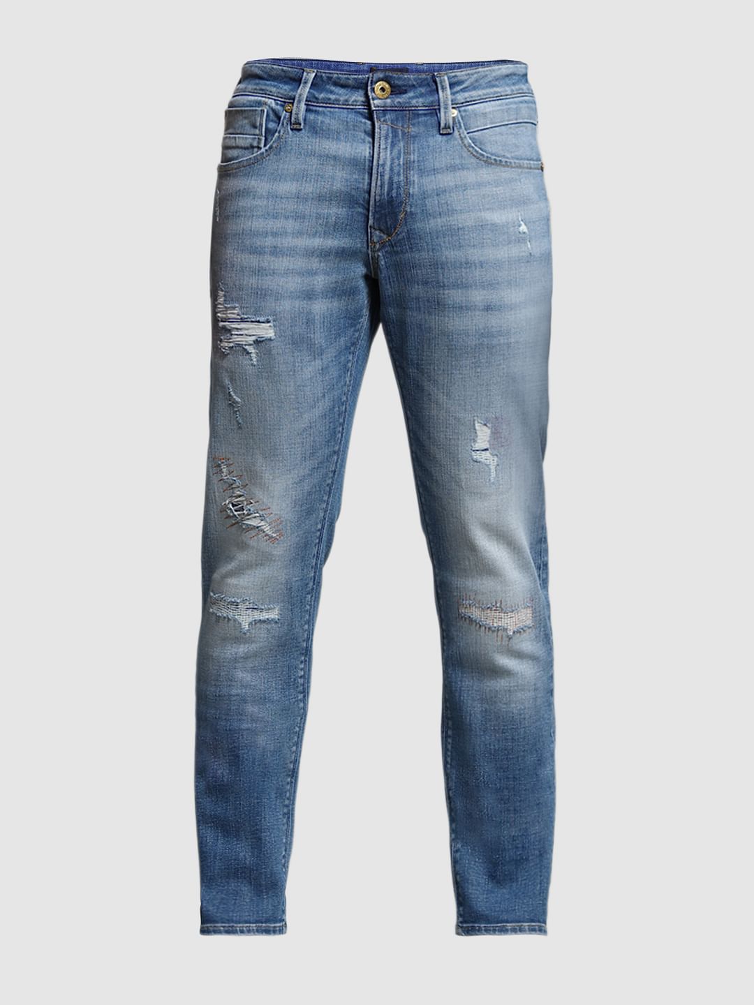 Light Blue Low Rise Glenn Distressed Jeans