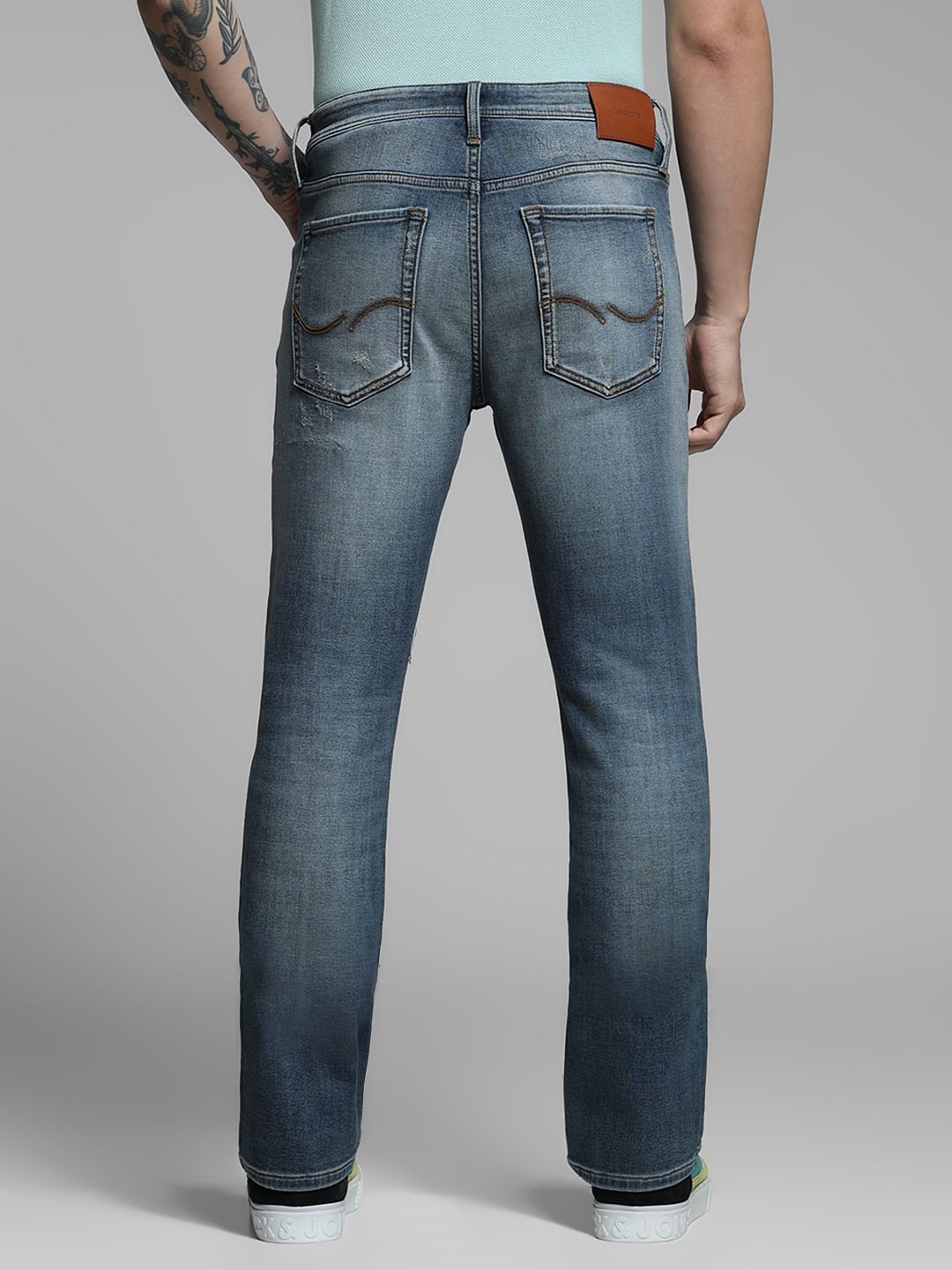 Blue High Rise Cliff Bootcut Jeans