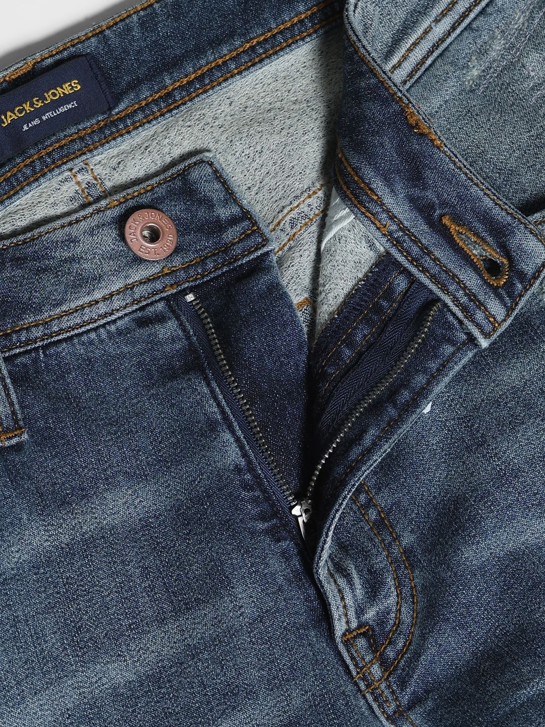 Blue High Rise Cliff Bootcut Jeans