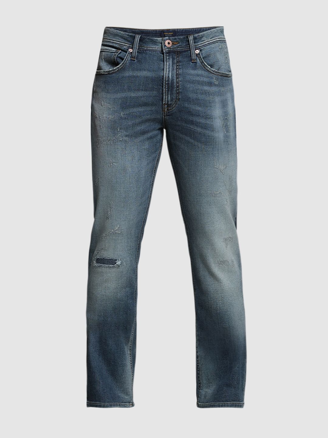 Blue High Rise Cliff Bootcut Jeans