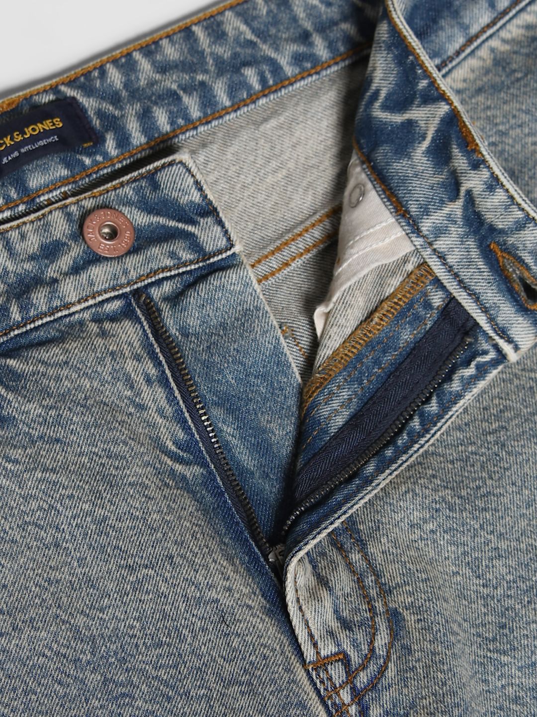 Blue High Rise Washed Dario Loose Fit Jeans