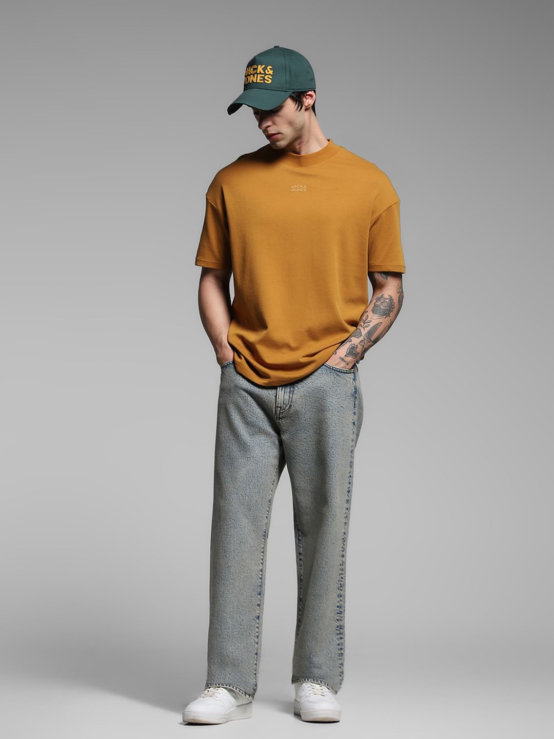 Blue High Rise Washed Dario Loose Fit Jeans