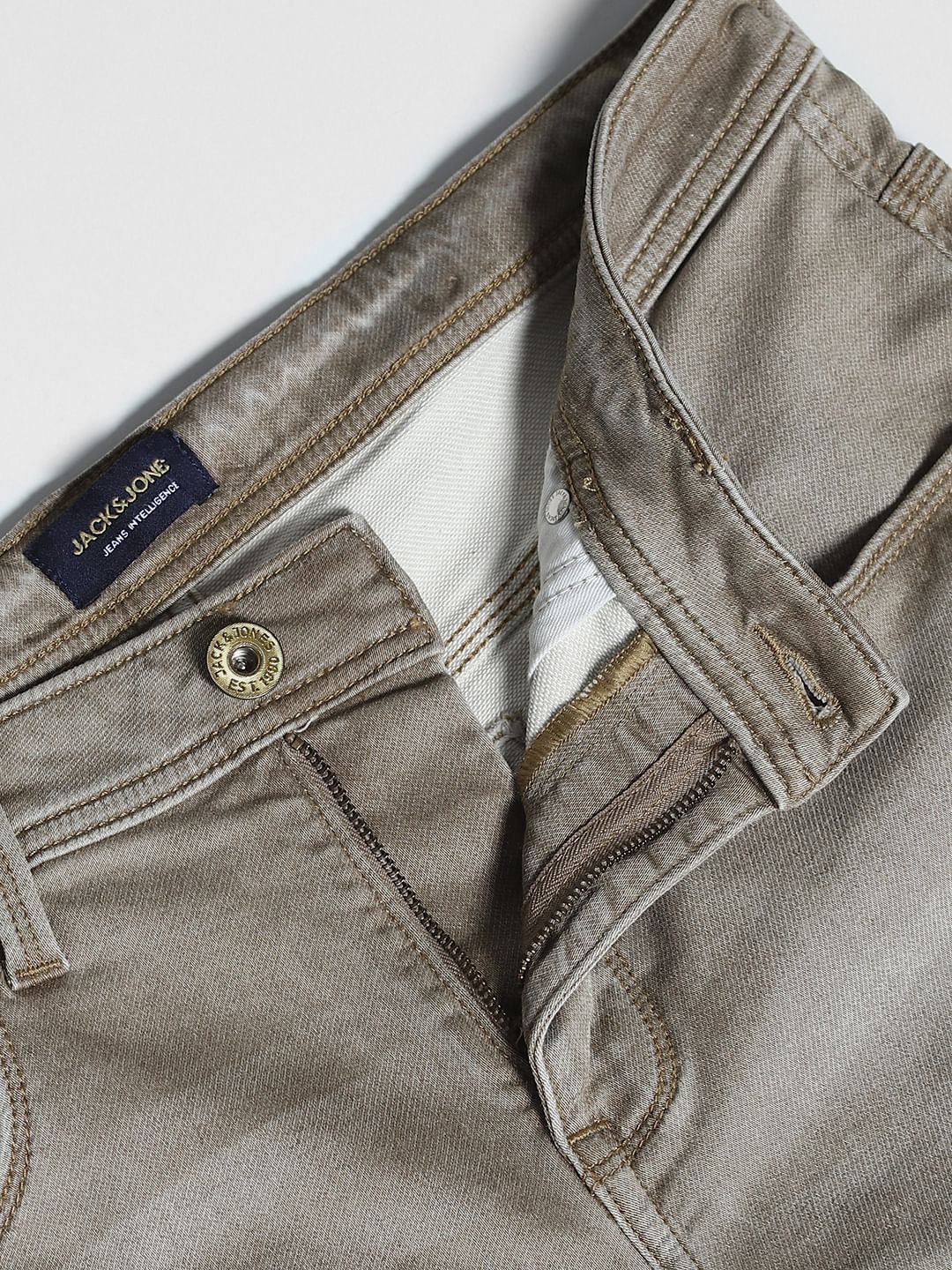 Brown Low Rise Glenn Slim Fit Jeans