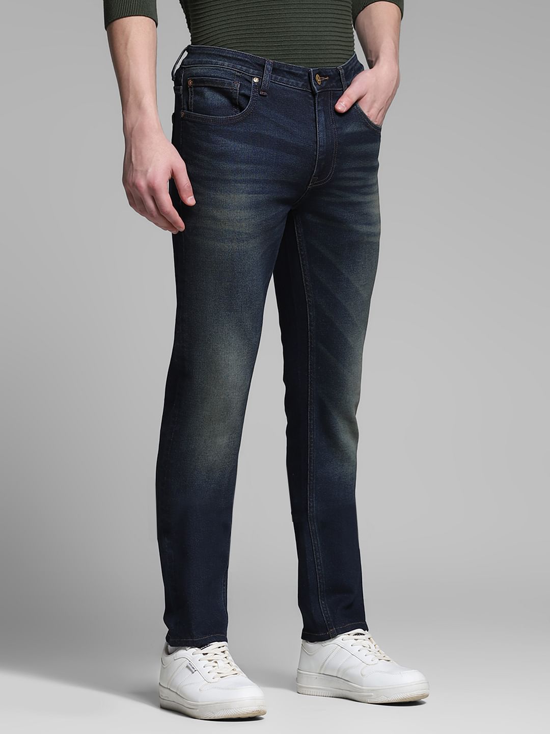 Dark Blue Low Rise Ben Skinny Jeans