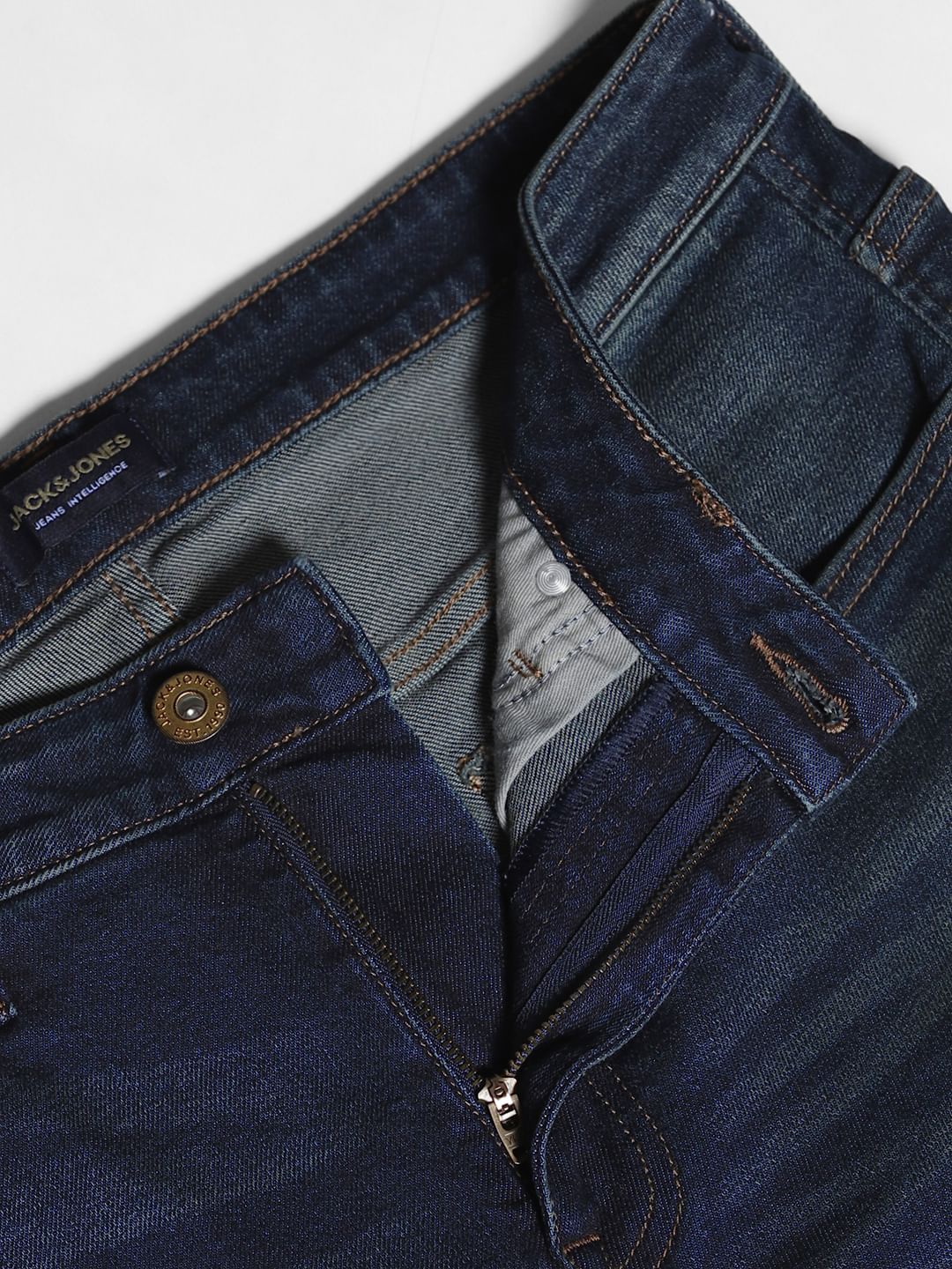 Dark Blue Low Rise Ben Skinny Jeans