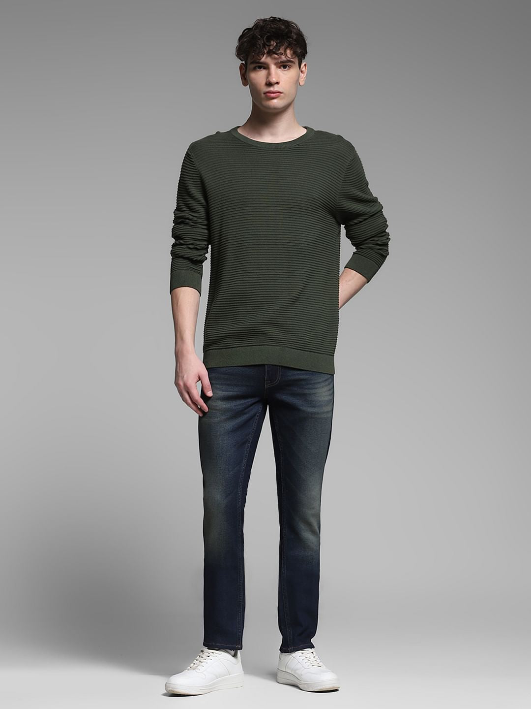 Dark Blue Low Rise Ben Skinny Jeans