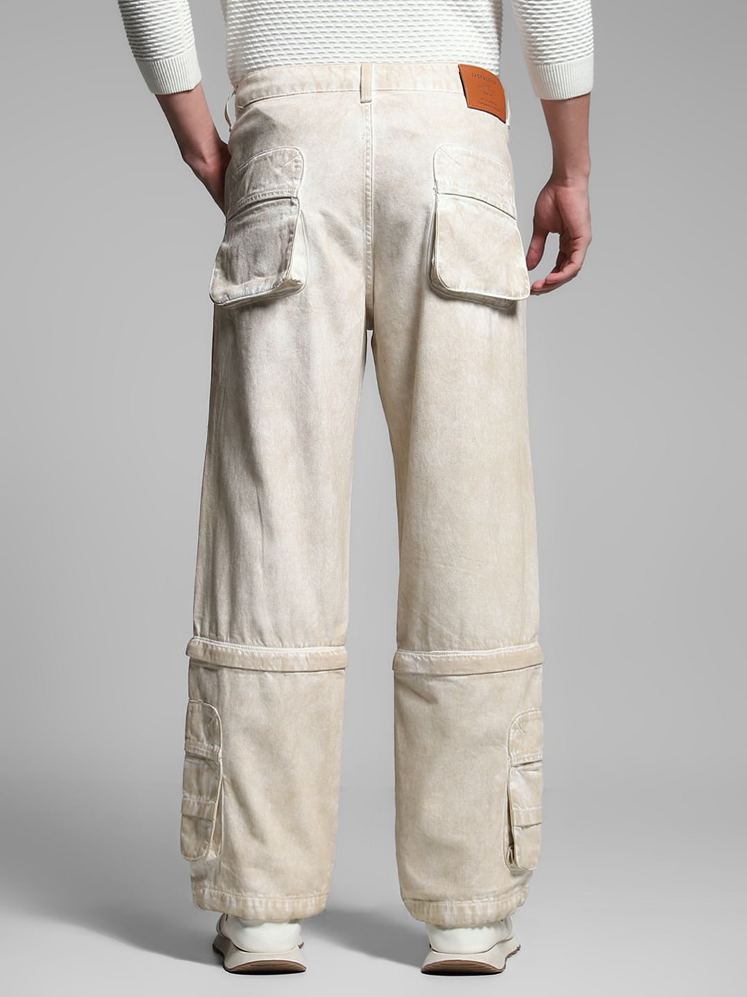 Ecru Multi-Style Dario Loose Fit Jeans
