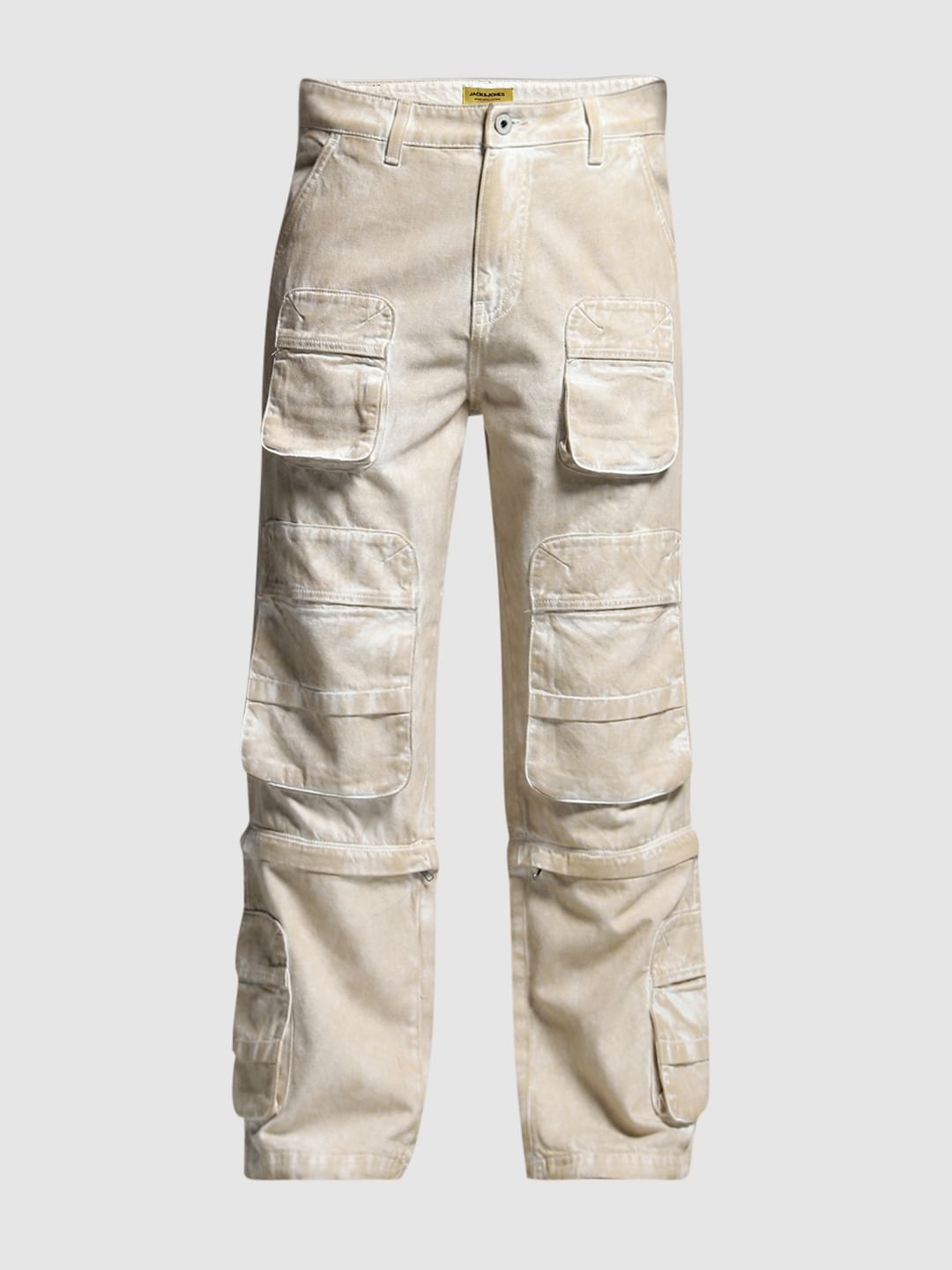 Ecru Multi-Style Dario Loose Fit Jeans