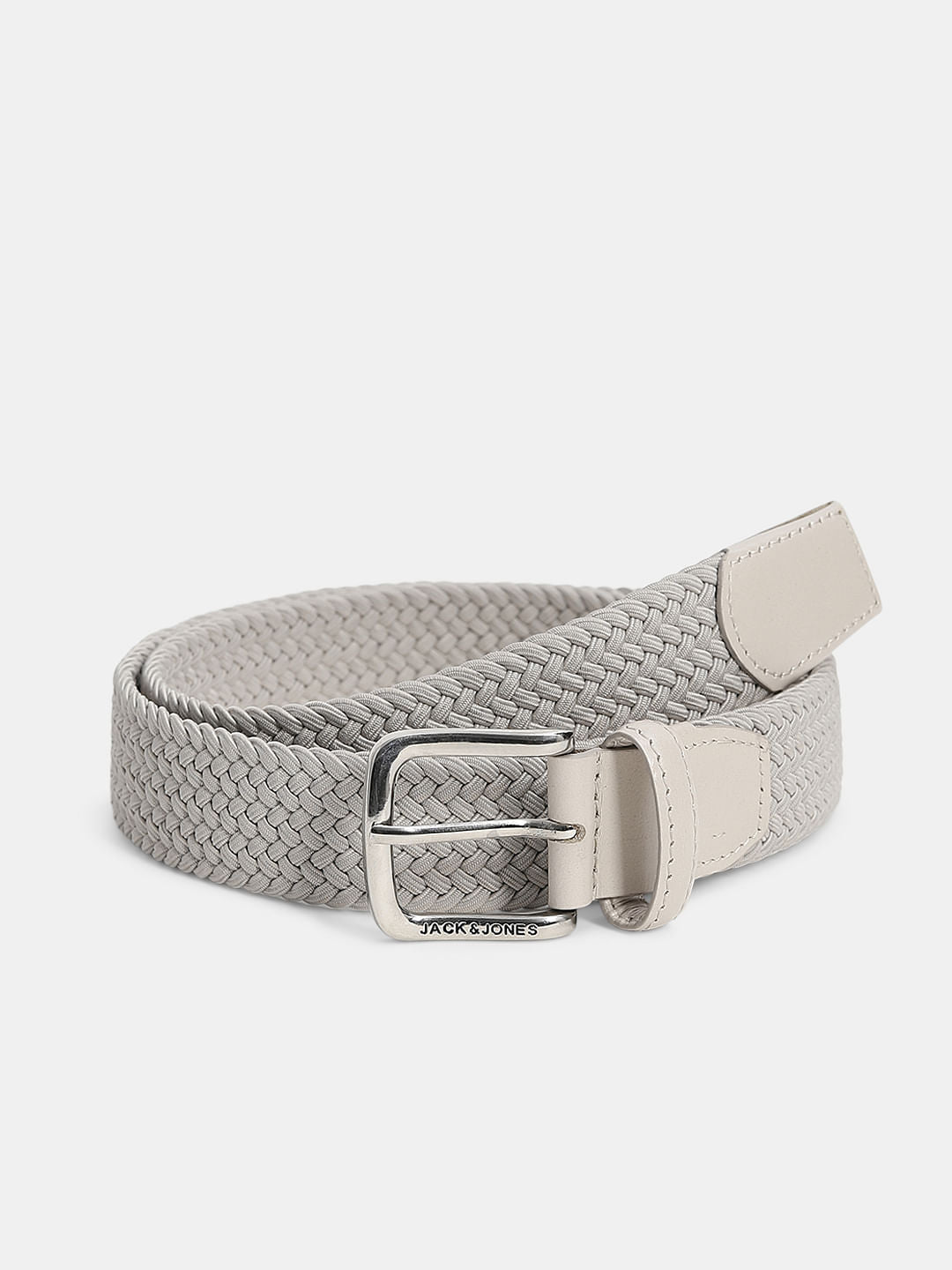 Beige Braided Belt