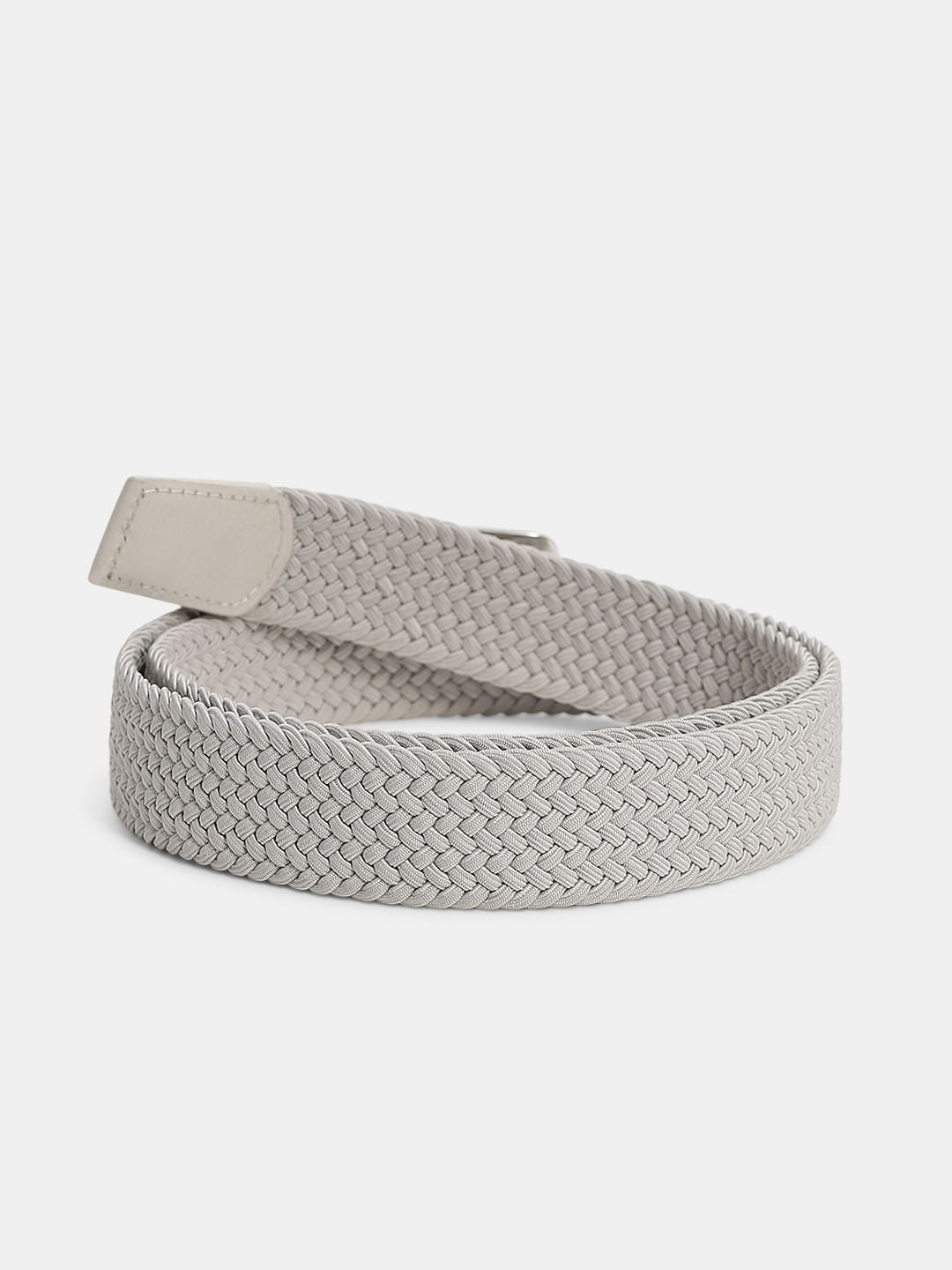 Beige Braided Belt