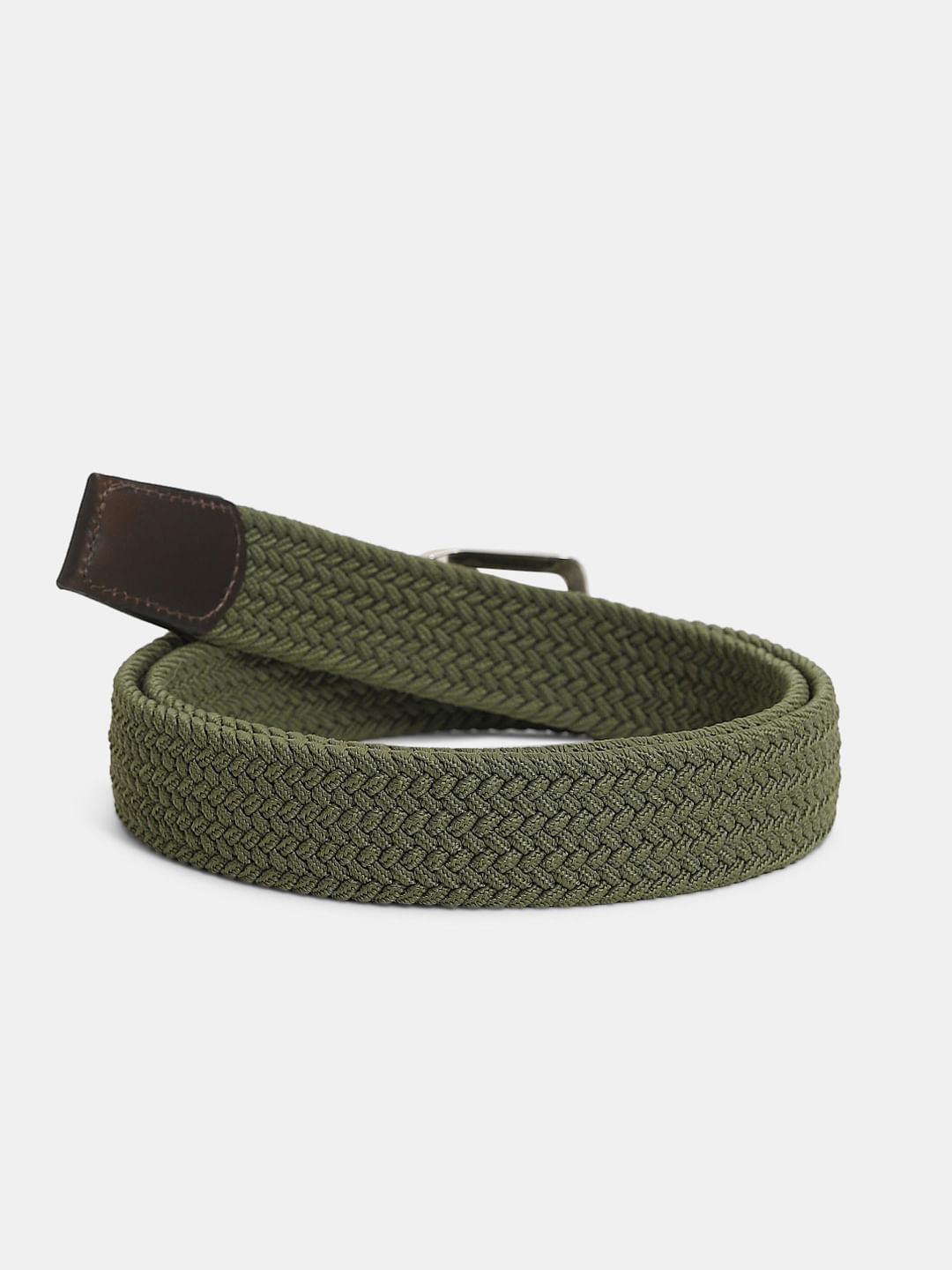 Dark Green Braided Belt