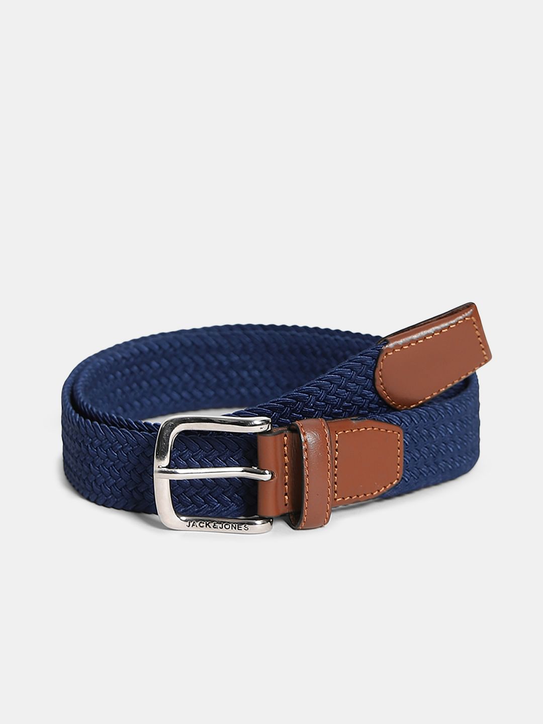 Navy Blue Braided Belt