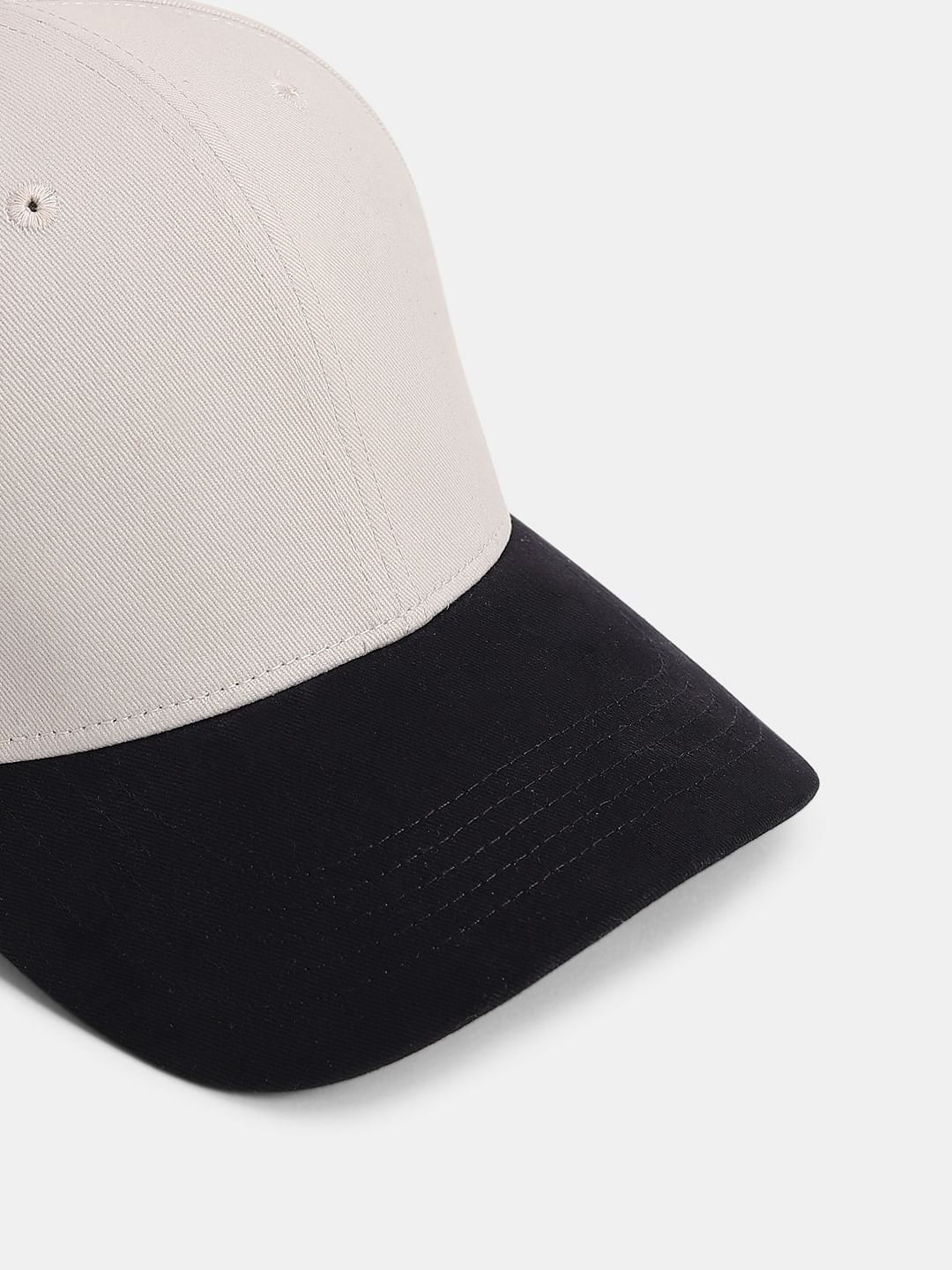 SMILEY Beige Printed Baseball Cap