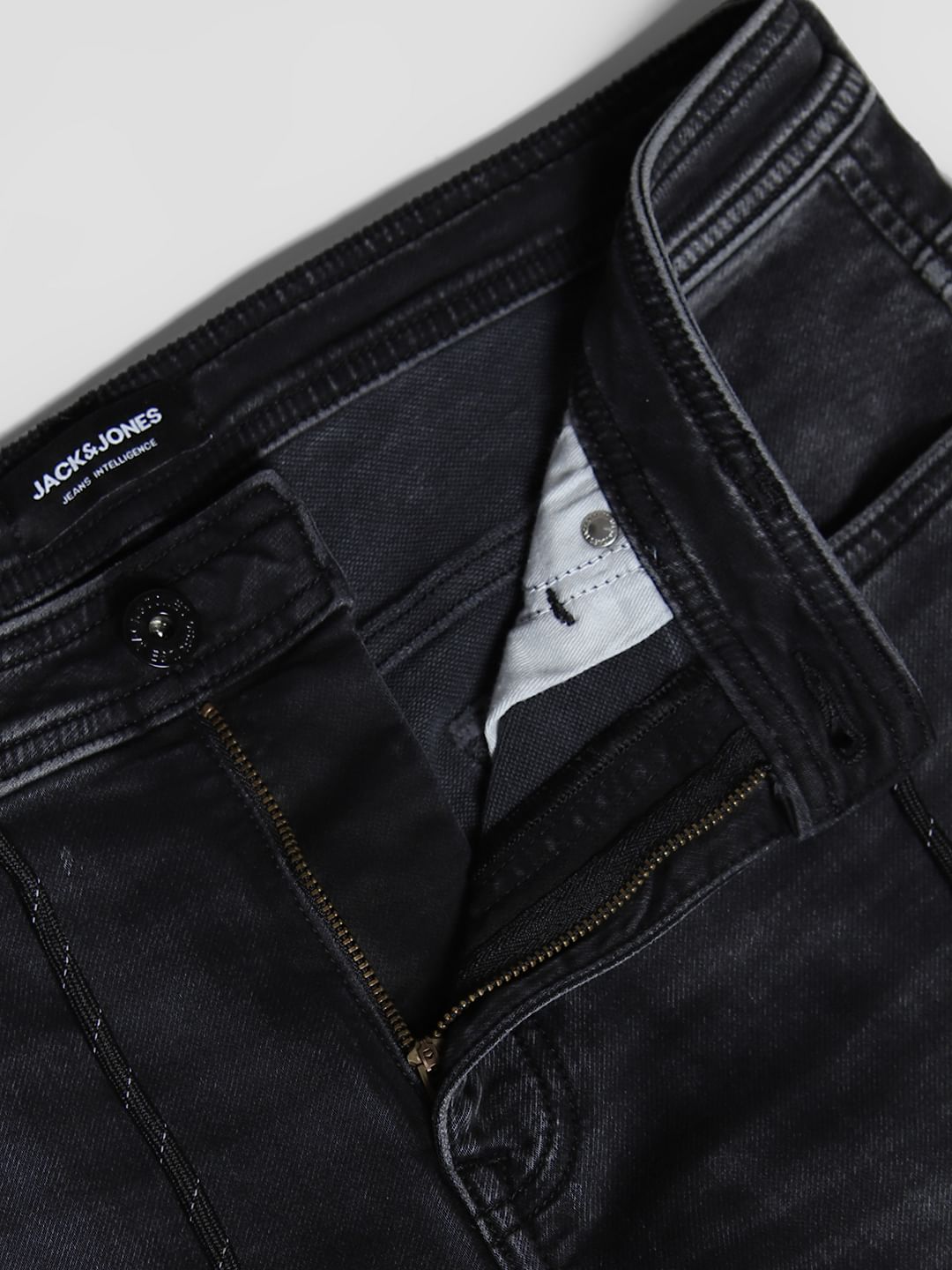 Black Low Rise Clark Regular Fit Jeans
