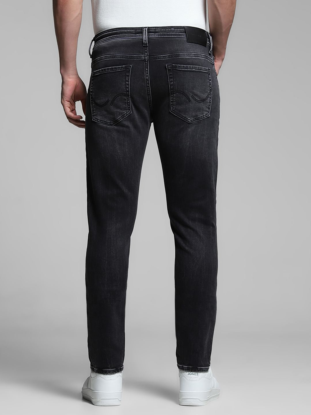 Black Low Rise Glenn Slim Fit Jeans