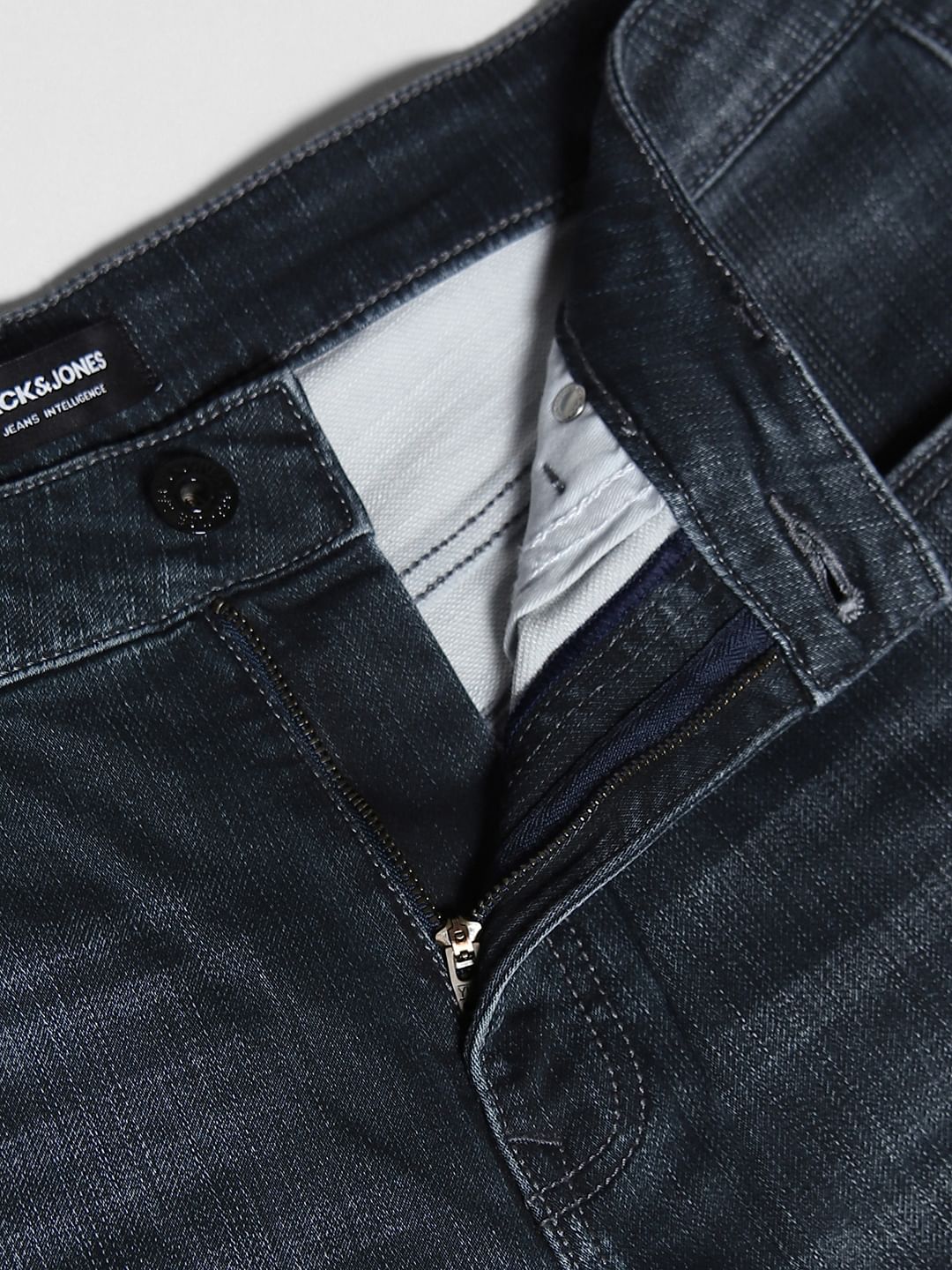 Dark Grey High Rise Cliff Bootcut Jeans
