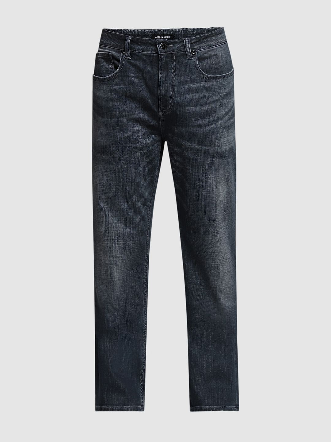 Dark Grey High Rise Cliff Bootcut Jeans