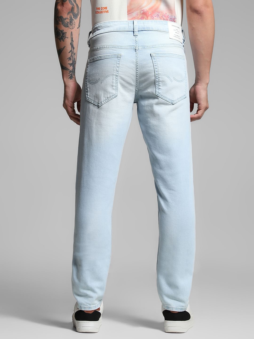 Light Blue Cotton Glenn Slim Fit Jeans