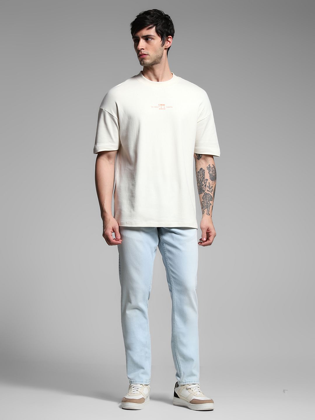 Light Blue Cotton Glenn Slim Fit Jeans
