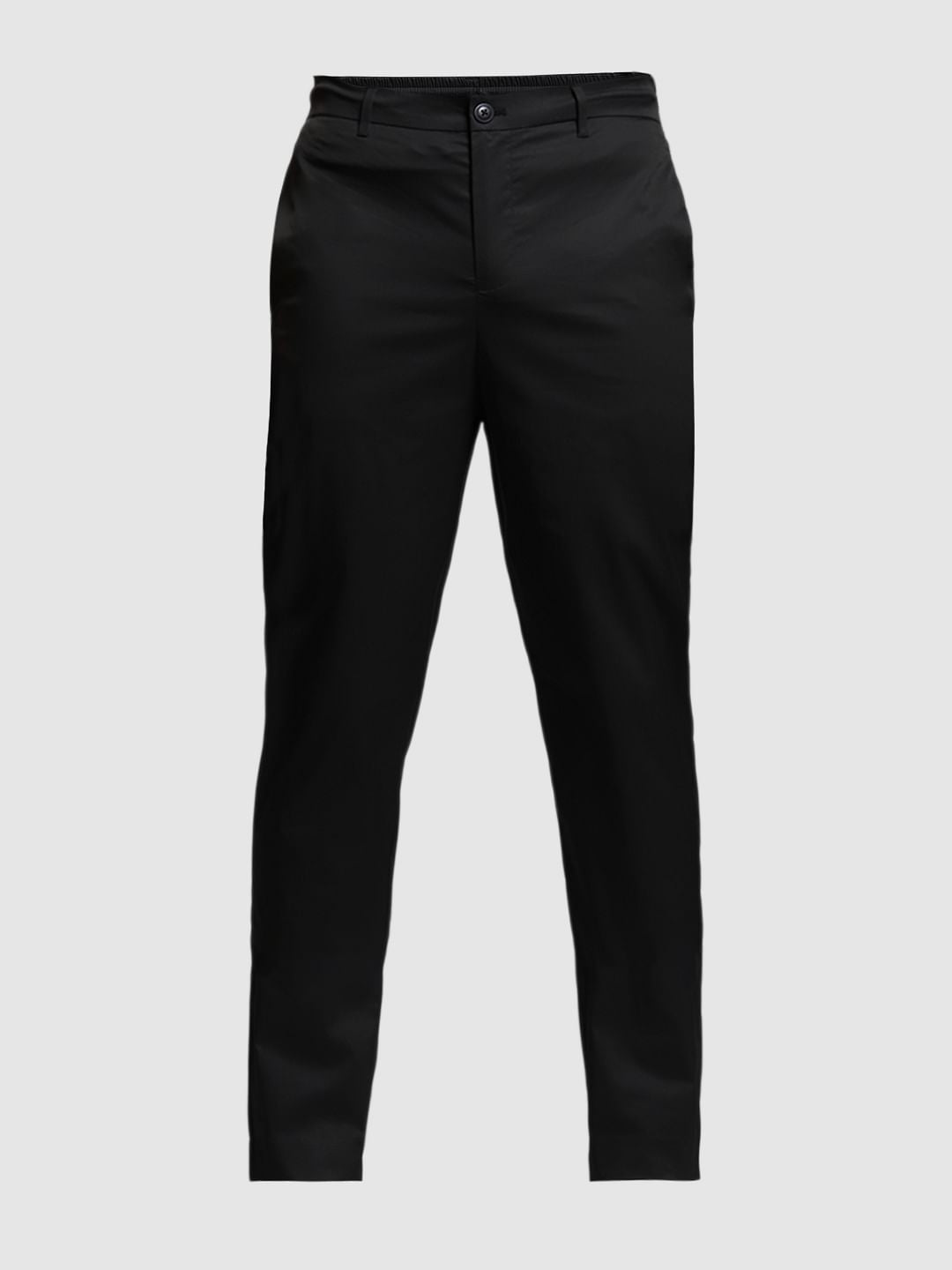 Black Mid Rise Slim Fit Pants