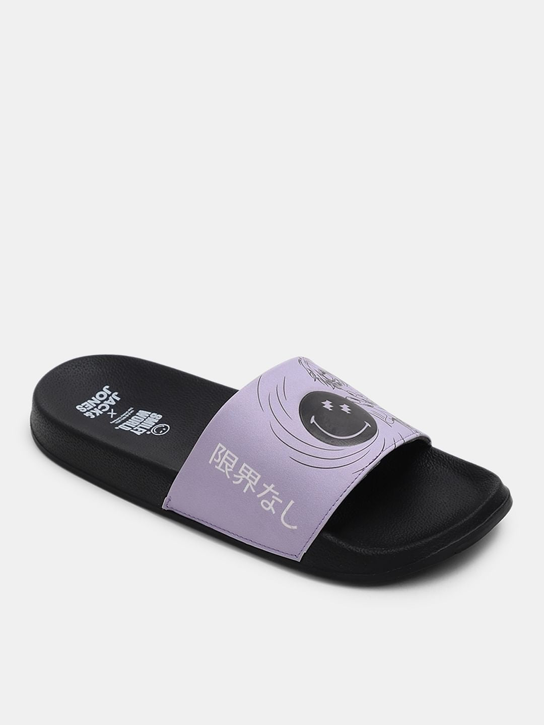 SMILEY Black Pool Sliders