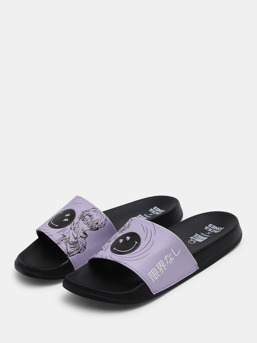 SMILEY Black Pool Sliders