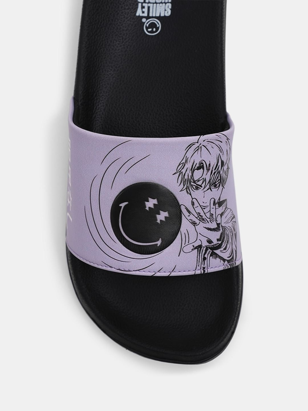 SMILEY Black Pool Sliders