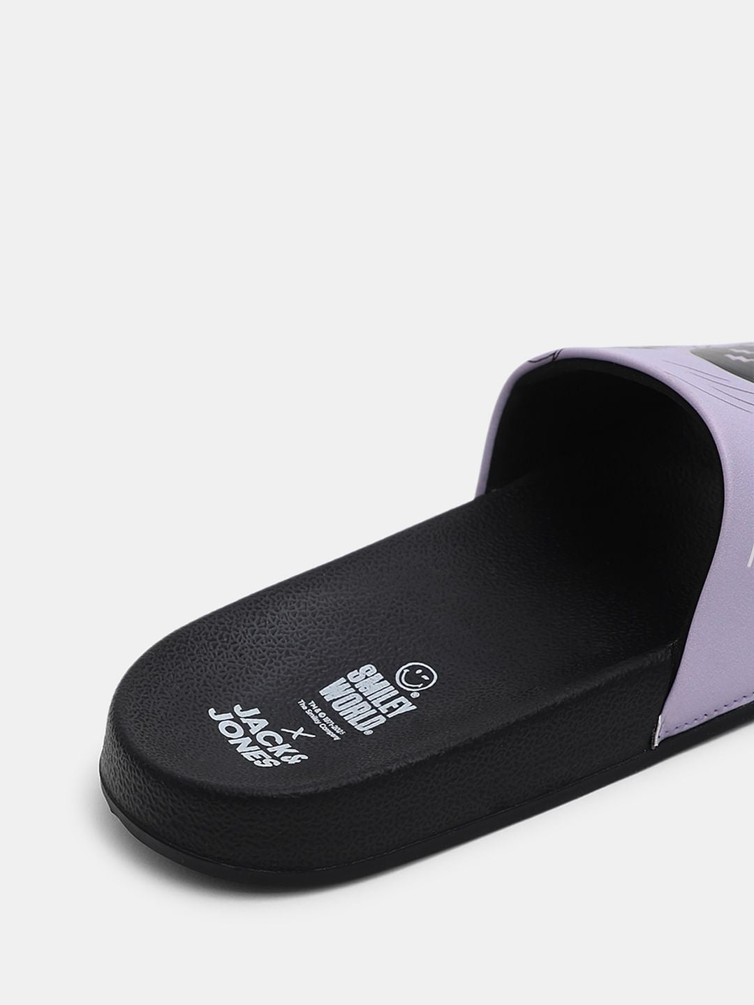 SMILEY Black Pool Sliders