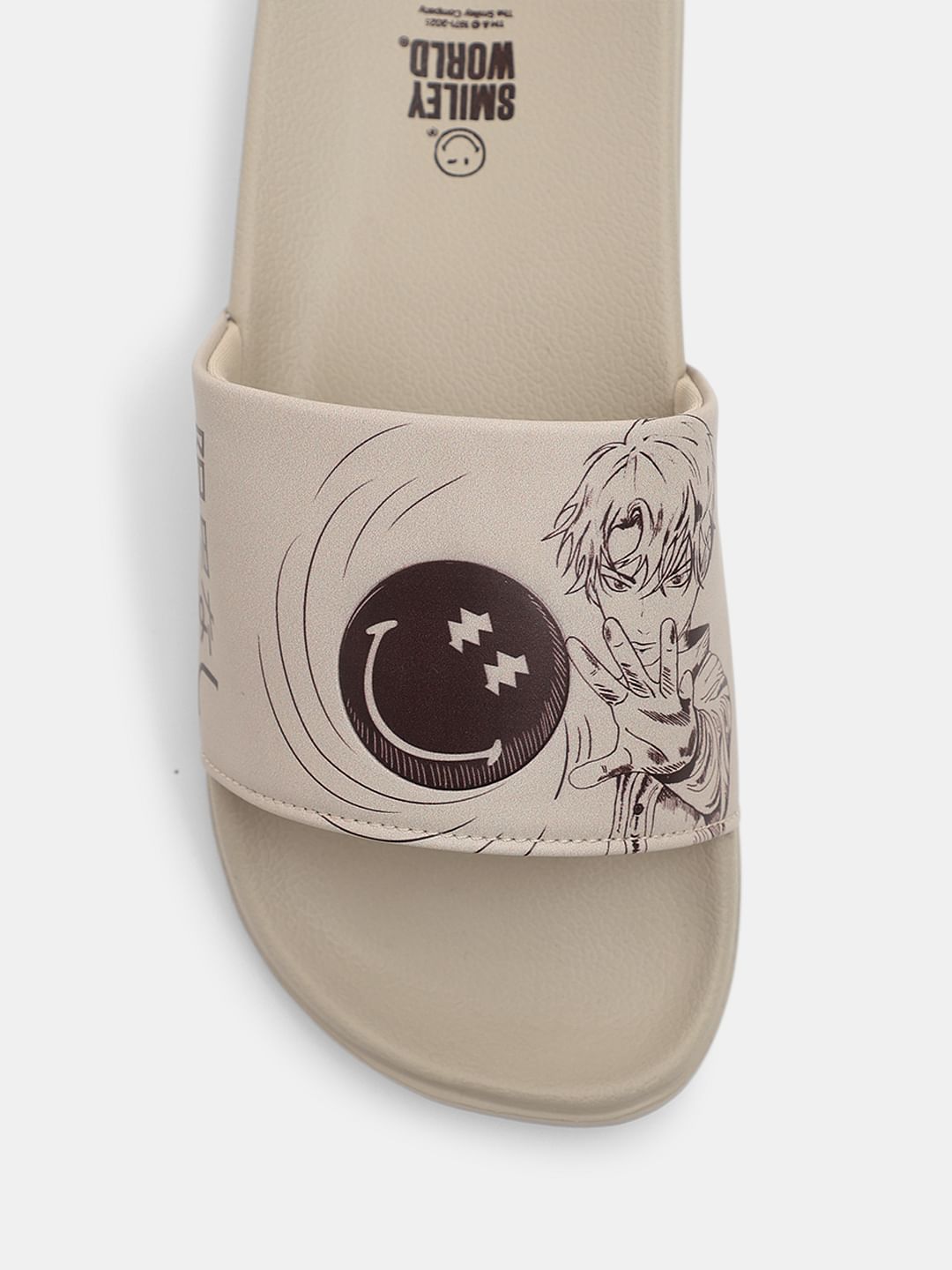 SMILEY Beige Pool Sliders