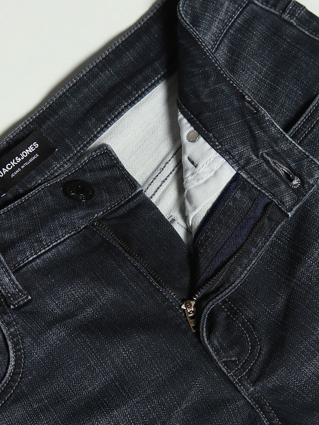 Dark Grey Brak Slim Fit Cropped Jeans