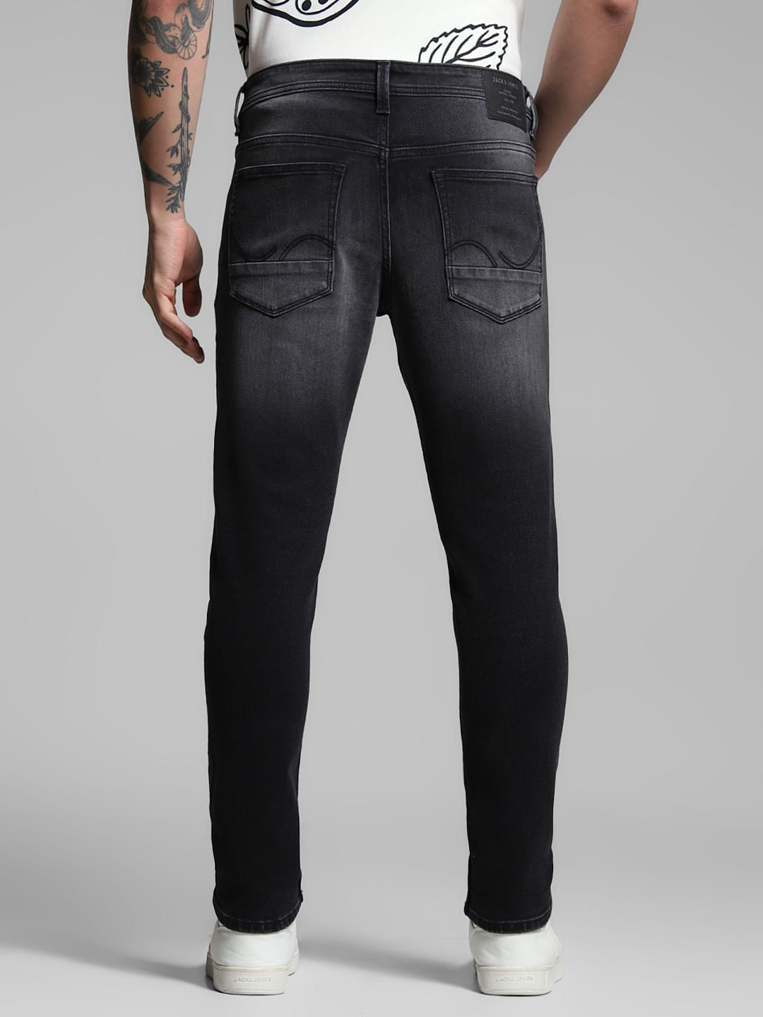 Black Brak Cropped Slim Fit Jeans