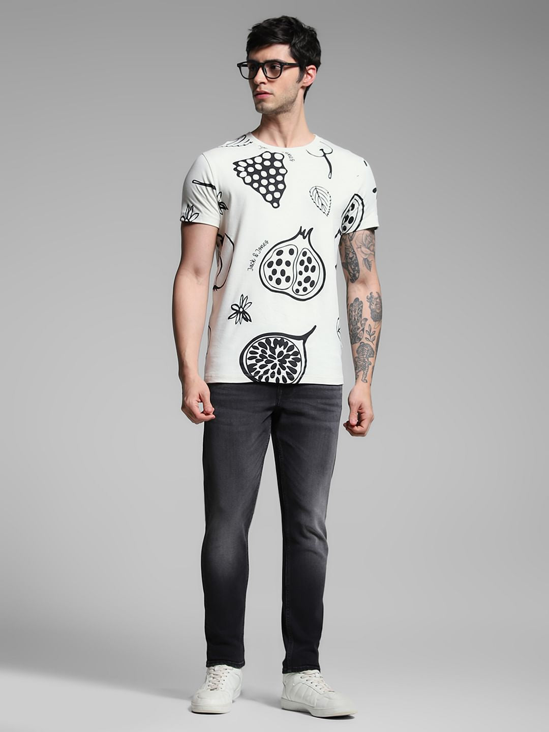 Black Brak Cropped Slim Fit Jeans