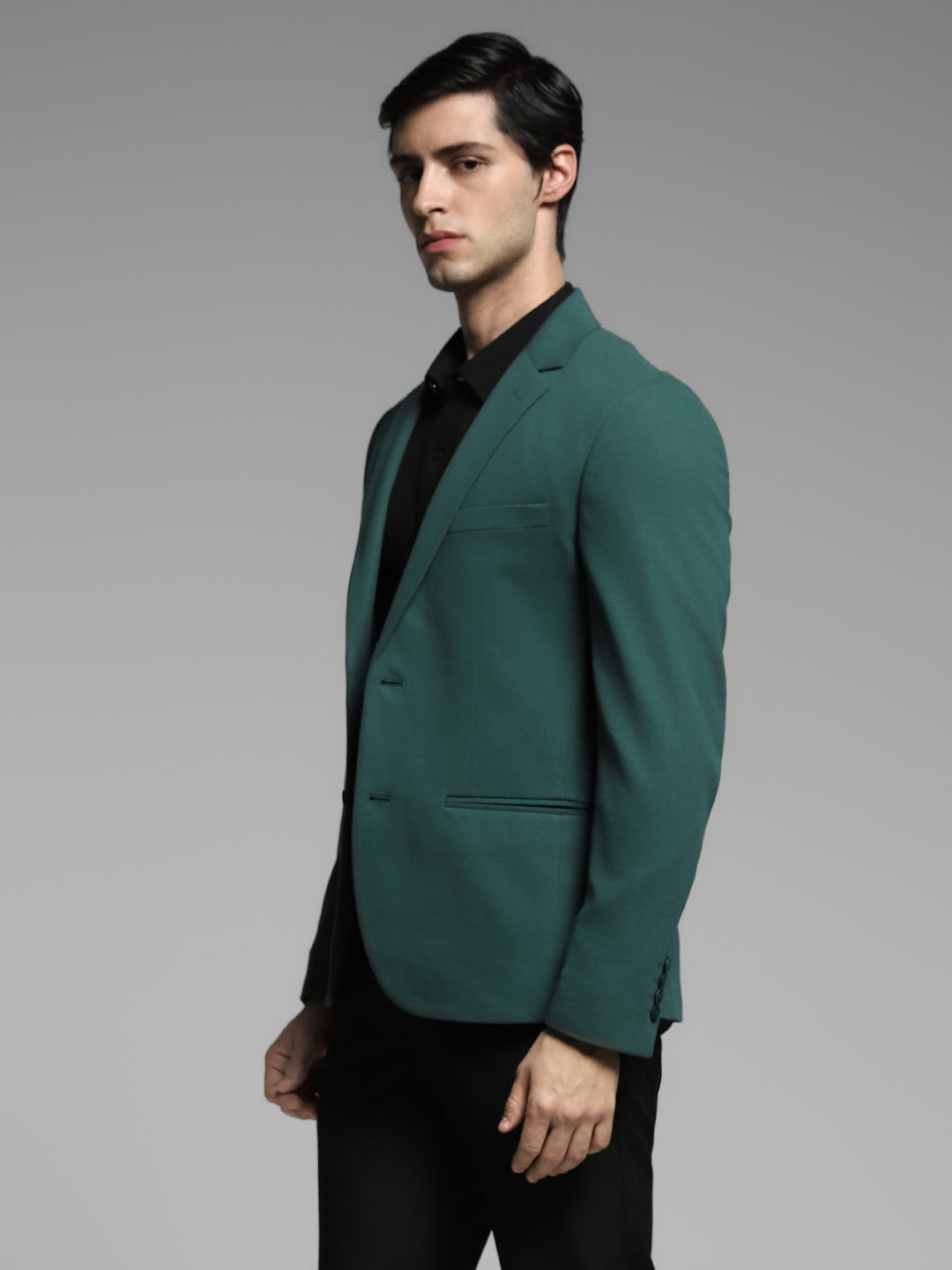 Turquoise Tailored Slim Fit Blazer