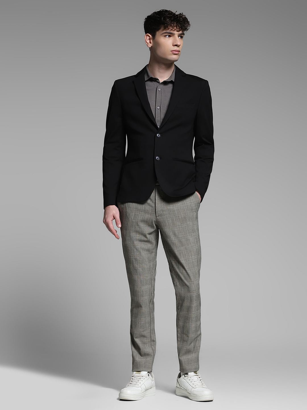 Black Stretch Formal Blazer