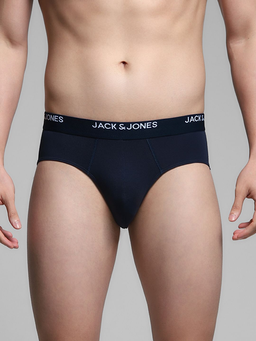 Pack of 3 Briefs - Blue, Grey, Black