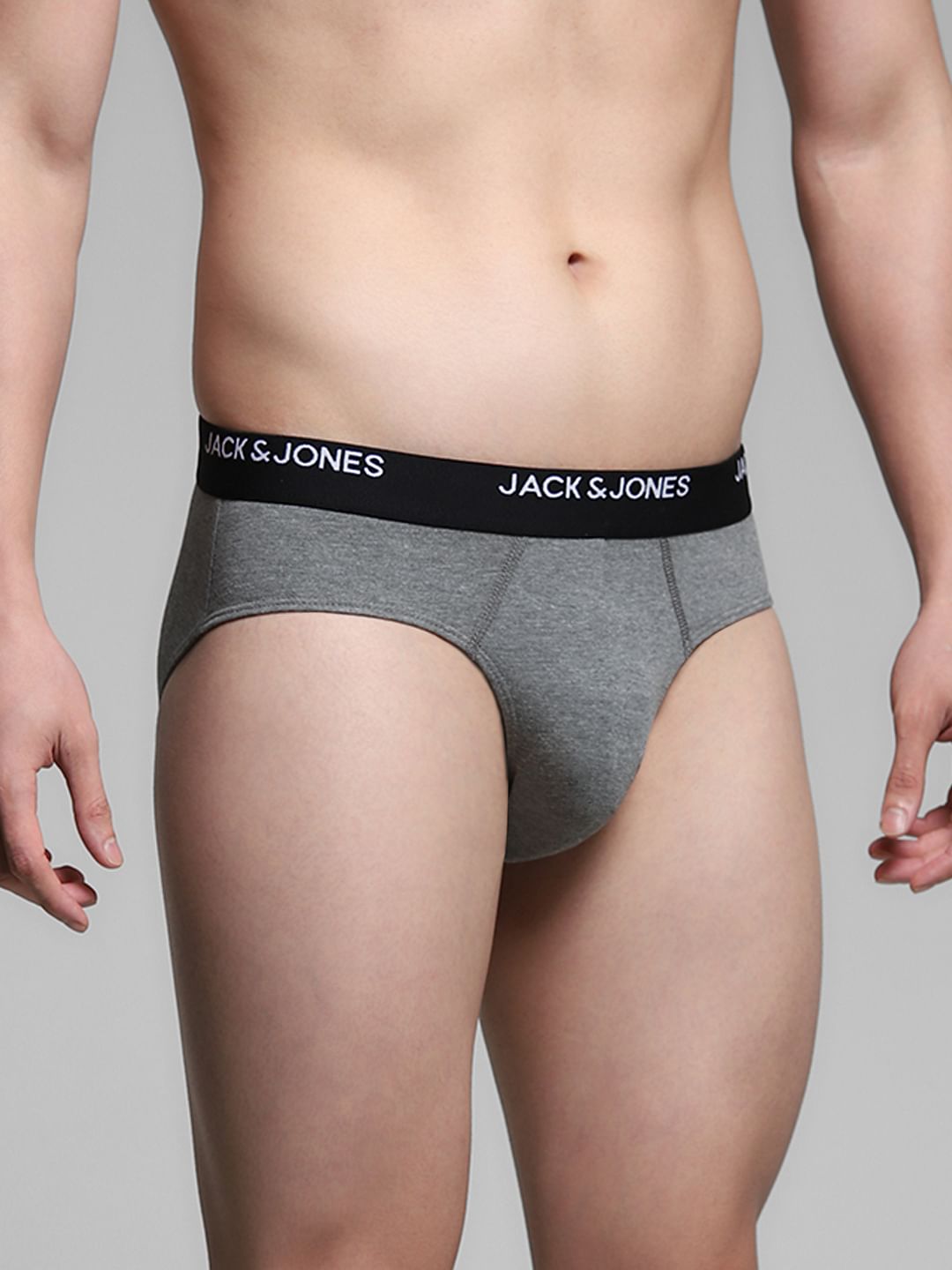 Pack of 3 Briefs - Blue, Grey, Black