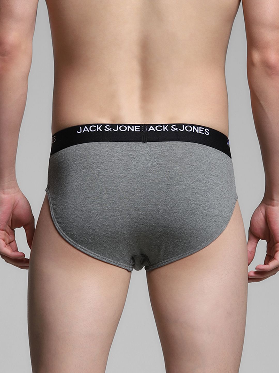 Pack of 3 Briefs - Blue, Grey, Black