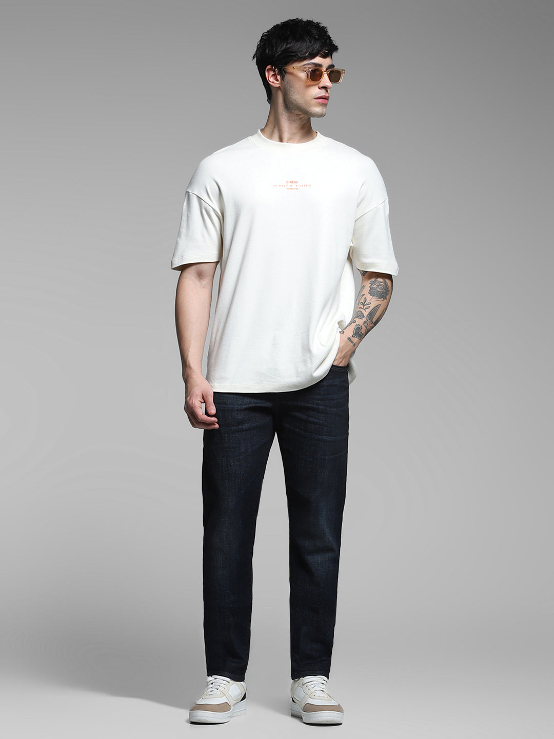 JACK&JONES Dark Blue Low Rise Glenn Slim Fit Jeans